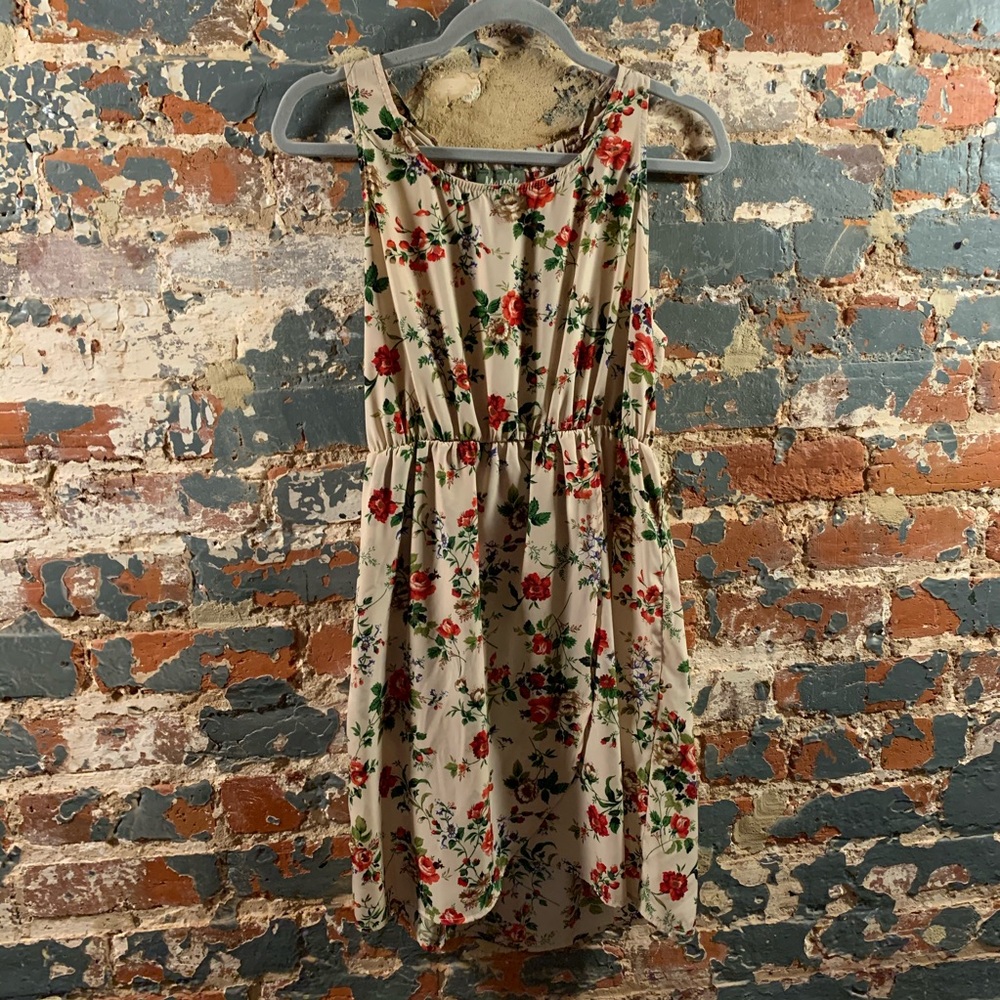 Strappy Summer Tank Floral Brunch Dress